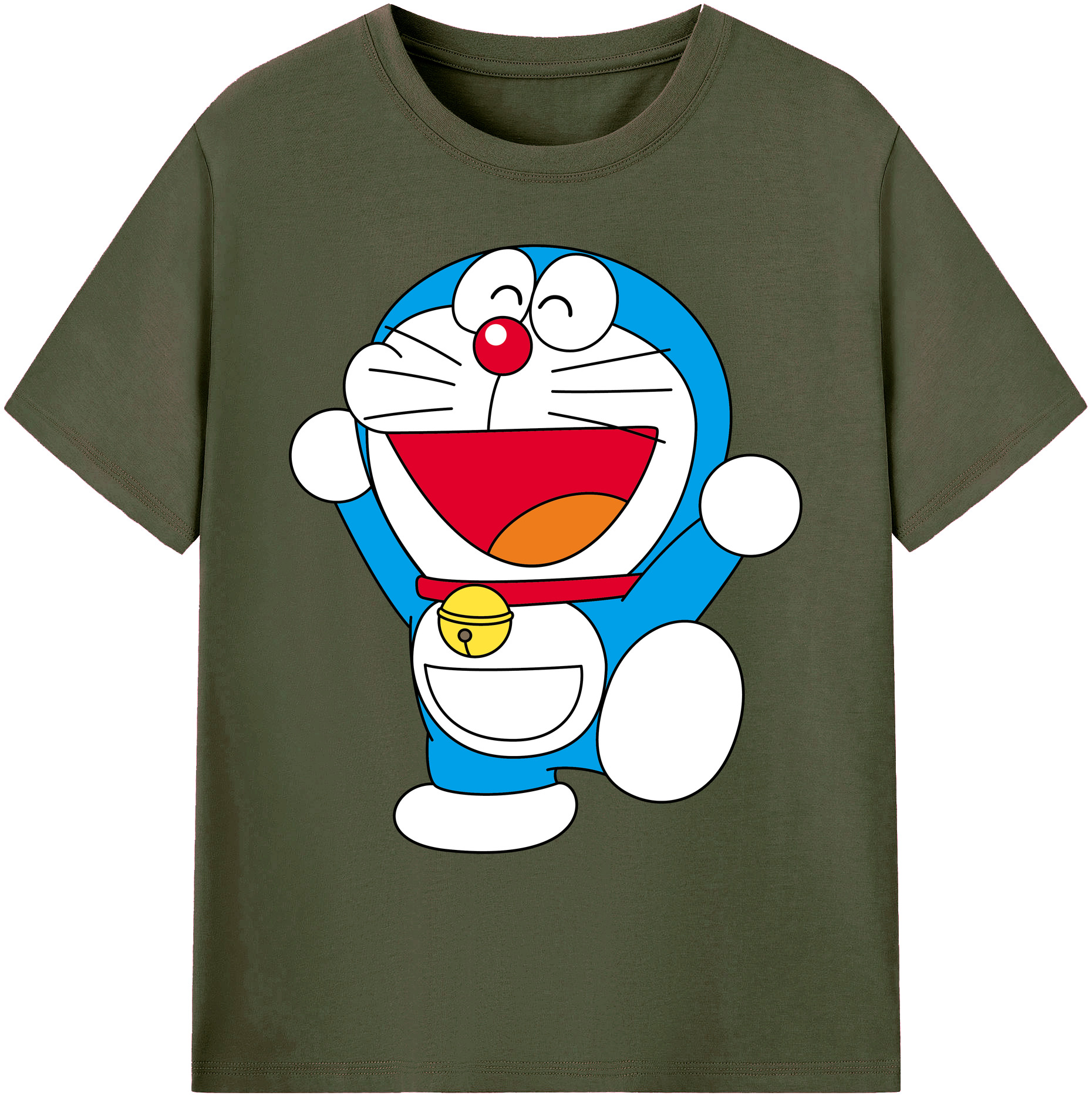 （画像用） ドラえもん Doraemon 綿100％ メンズ半袖Tシャツ｜肌触りやわらか＆通気性